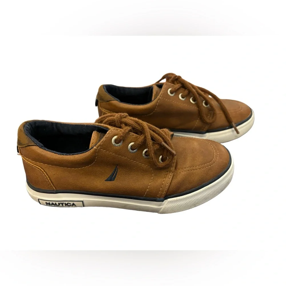 Nautica Boys Brown Lace-Up Shoes Size‎ 12